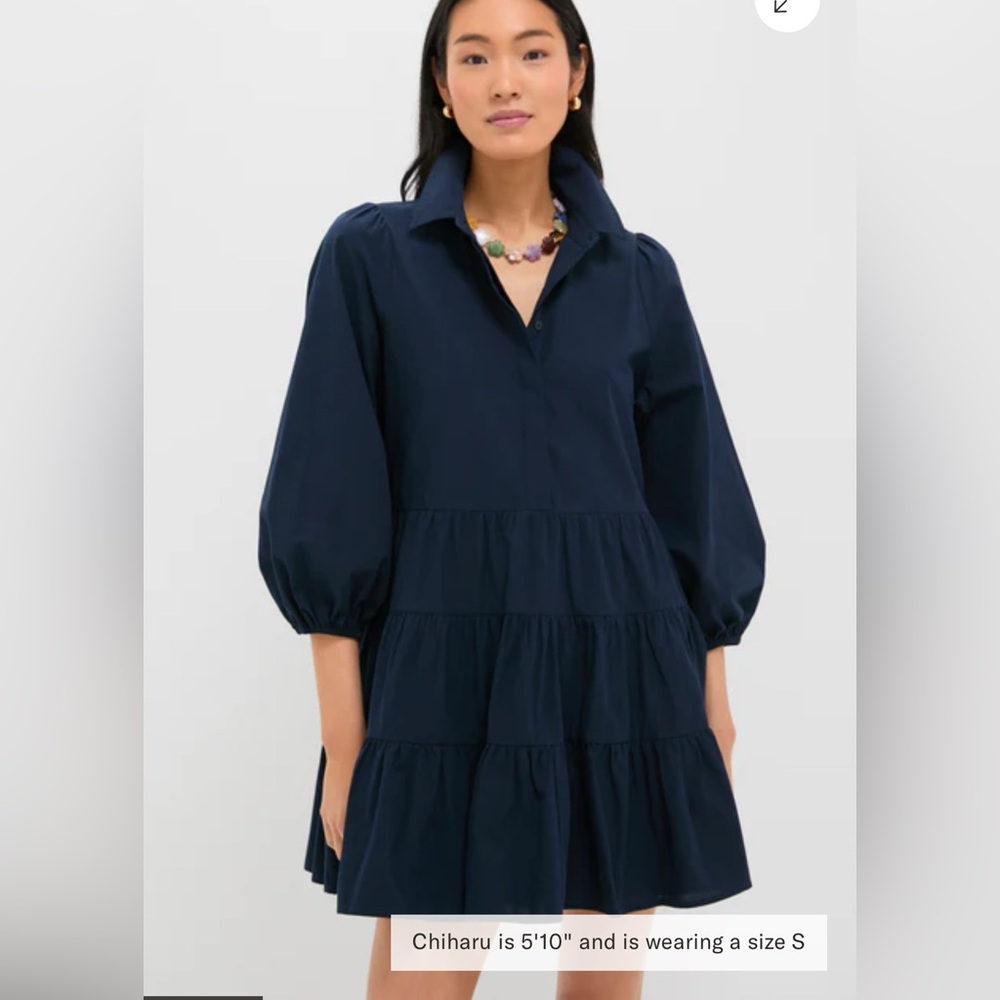 Tuckernuck Pomander Place Navy Mabel Mini Dress Size Medium